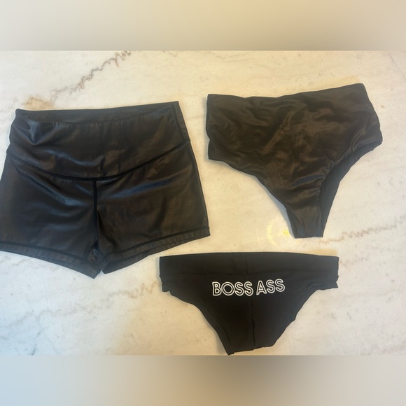 off the pole/ecole de pole Pants - 3 pole/exercise shorts set